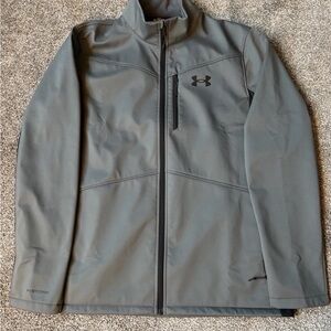 Under Armour Jacket Mens XL Gray ColdGear Infrared UA Storm Softshell Full Zip